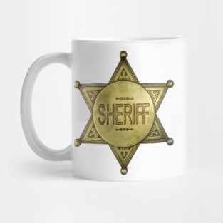 Vintage Sheriff Badge Mug